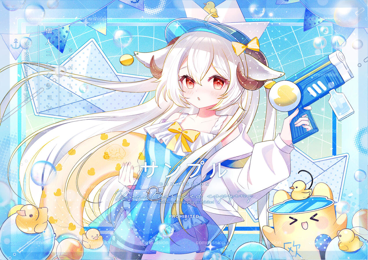 委託┆橫幅半身插圖