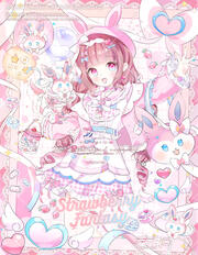 萌萌拍立得，通常只畫到大腿，只畫可愛風格! 含人物、Q版人物、拍立得元素背景。